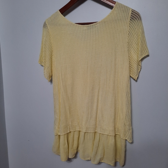 Froccella Flowy Lace Short Sleeve Top - Picture 4 of 6